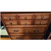 Image 2 : Wooden Chest of Drawers with Brass-Tone Handles, Made in Canada