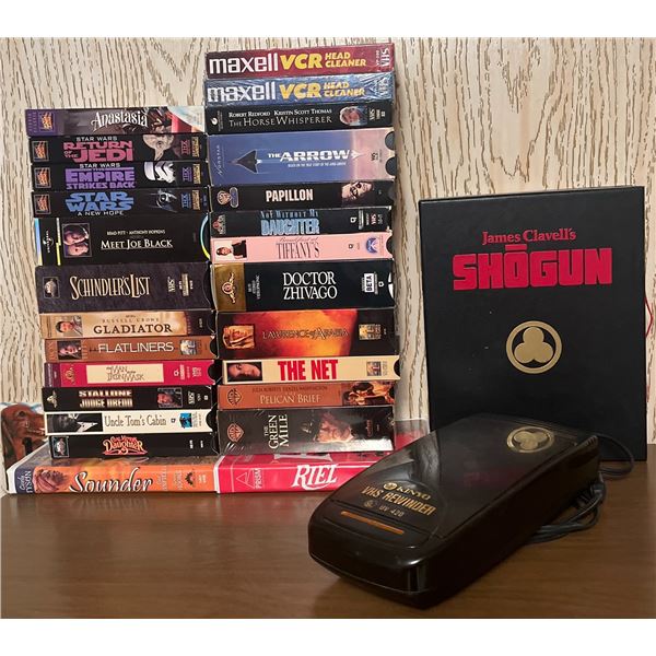 VHS Tapes, Kinyo VHS Rewinder, Shogun Box Set
