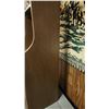 Image 2 : Wood Veneer Nightstand with Drawer and Open Storage