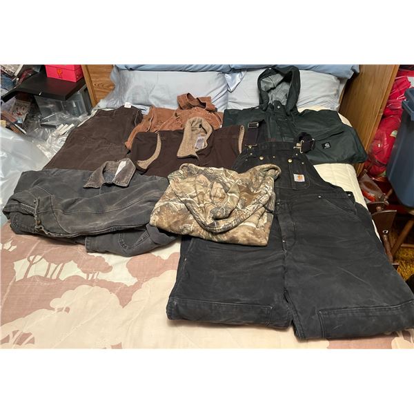Carhartt and Camo Workwear Clothing Lot, Assorted Items