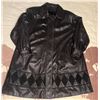 Image 1 : Amore Créations de Cuir Black Leather Coat, Made in Canada