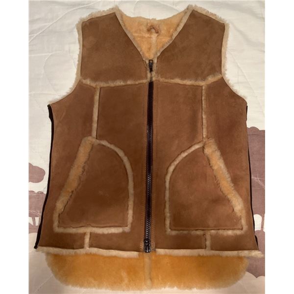 Egli's Sheep Farm Shearling Sheepskin Vest, Made in Canada