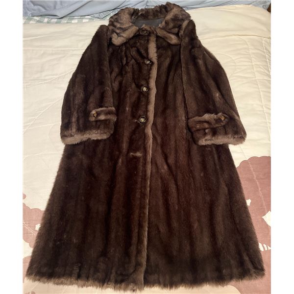 Sears Tissavel Woven Pile Faux Fur Coat Acrylic Modacrylic