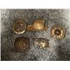 Image 1 : 5 Brass Firefighter Themed Belt Buckles