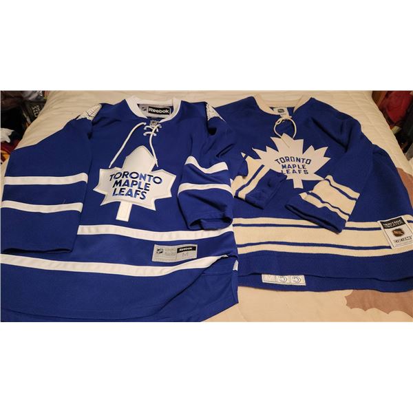 Toronto Maple Leafs NHL Jerseys - Reebok Size M and CCM Heritage Size L