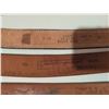 Image 6 : Four Tooled Leather Belts, 32/80 to 32 Inch, Various Brands
