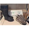 Image 1 : Work Air Work Shoes Size 8M and Black Rubber Boots Size 9