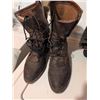 Image 2 : Two Pairs Combat Boots Chippewa and Black Leather Canvas