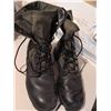 Image 6 : Two Pairs Combat Boots Chippewa and Black Leather Canvas