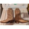 Image 2 : Boulet Tan Leather Western Cowboy Boots, Size 10
