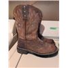 Image 2 : Ariat Leather Western Boots & Black Leather Work Boots, 2 Pairs