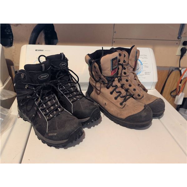 2: Baffin Men's Zone Soft Hiker Boots Size 10 & Kodiak Work Boots Size 11