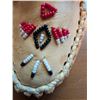 Image 2 : Tan Leather Beaded Moccasin Boots With Fringe And Rubber Soles