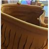 Image 5 : Tan Leather Beaded Moccasin Boots With Fringe And Rubber Soles