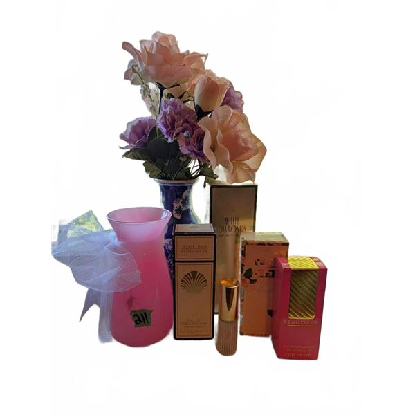 New Ladies Fragrance Collection with Decorative Vases