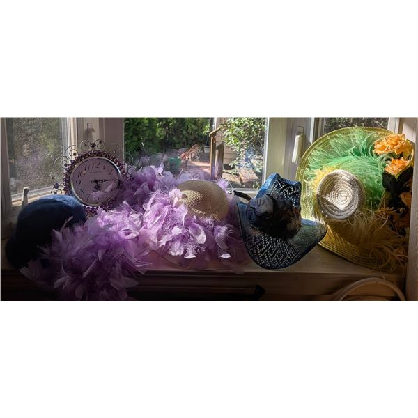 Unique Hats and Jewelled Decor Clock