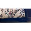 Image 4 : Upholstered Floral Sofa with Carved Wood Trim, 38x86x21 Inches