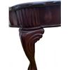 Image 2 : Wood and Glass Oval Coffee Table, 48x24x17 in