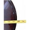 Image 5 : Wood and Glass Oval Coffee Table, 48x24x17 in