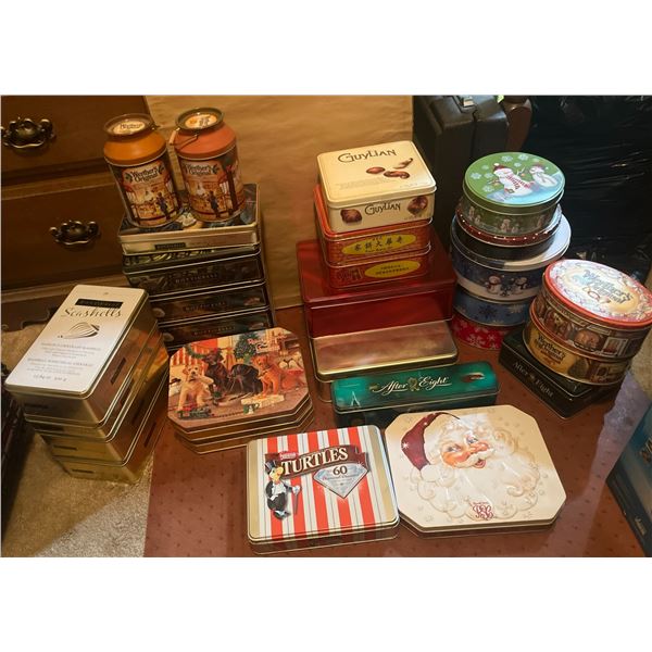 Decorative Chocolate and Candy Tins