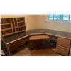 Image 1 : Large Corner Office Desk With Hutch and Drawers
