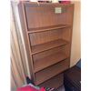 Image 1 : Five-Shelf Wood Veneer Bookcase