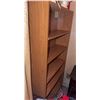 Image 2 : Five-Shelf Wood Veneer Bookcase