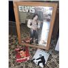 Image 1 : Elvis Presley 'Lives Forever' Framed Mirror and Two Books