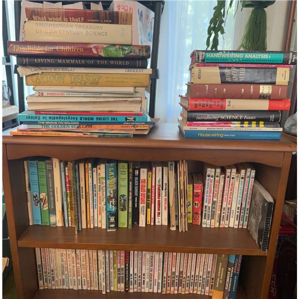 Hardcover and Paperback Books (Shelf Not Included)
