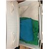 Image 3 : Six-Drawer and Four-Drawer Plastic Dressers with Assorted Contents