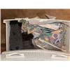 Image 7 : Six-Drawer and Four-Drawer Plastic Dressers with Assorted Contents