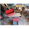 Image 1 : Workshop Tool Lot: Black & Decker Workmate, Step Platform, Toolbox, and Creeper