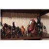 Image 2 : Breyer and Mixed Model Horses Figurine Collection, Shelf Lot