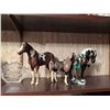 Image 3 : Breyer Horse Figurines and Glass Horse Plaque