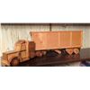 Image 1 : Handcrafted Wooden Semi Truck and Trailer Model