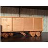 Image 3 : Handcrafted Wooden Semi Truck and Trailer Model