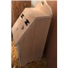Image 2 : Wooden Bin Cabinet With Heart Cutouts and Pegboard Back