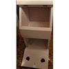 Image 3 : Wooden Bin Cabinet With Heart Cutouts and Pegboard Back