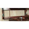 Image 1 : Vintage Camping Utensils and Knife Set with Wood Shelf