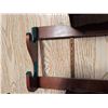 Image 3 : Vintage Camping Utensils and Knife Set with Wood Shelf