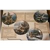 Image 2 : Hamilton Collection Wolf Themed Decorative Plates with COAs, Set of 10