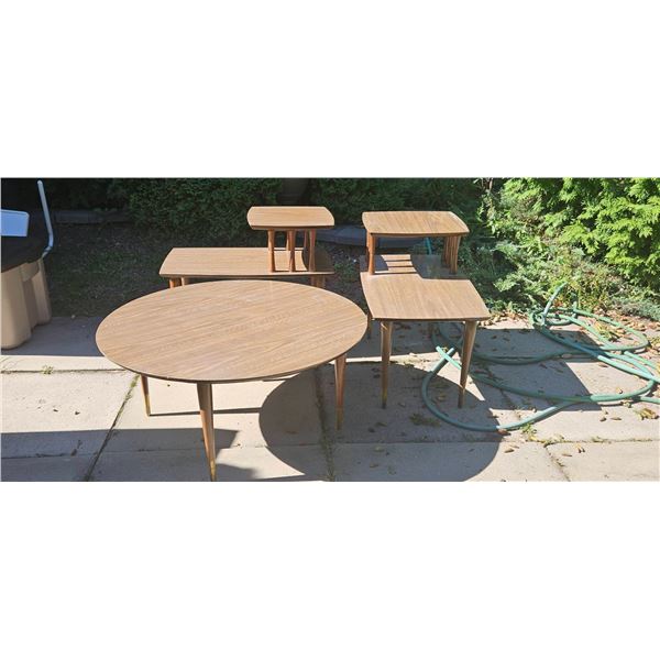 Three Wood-Laminate Living Room Tables