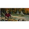 Image 4 : Woven Wall Tapestry with Sled Dogs and Musher Scene