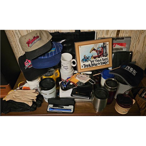 Large Assortment of Truck Driver Memorabilia Items