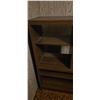 Image 3 : Wood Finish Particle Board TV Stand with Shelves and Cabinet