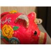 Image 12 : Collectibles Lot: Piggy Bank, Thermometer, Crystal Vase, Toys