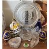 Image 1 : Cut Glassware, Porcelain Figurine, Decorative Eggs and Art Glass