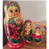 Image 3 : Russian Nesting Dolls, Shell Toothpick Holder, and Wooden Model Sailboat