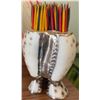Image 4 : Russian Nesting Dolls, Shell Toothpick Holder, and Wooden Model Sailboat