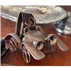 Image 2 : Silver Plated Creamer, Mechanical Napkin Holder, and Tiered Tray Set